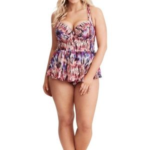 Torrid Peplum swimsuit dress